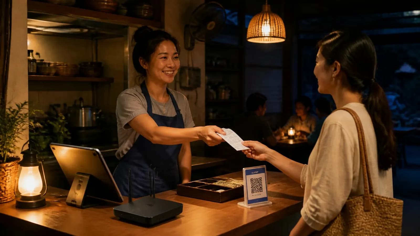 ระหว่างเน็ตล่ม ร้านยังรับเงินและพิมพ์ใบเสร็จต่อได้ ถ้าเตรียมไว้ก่อน
